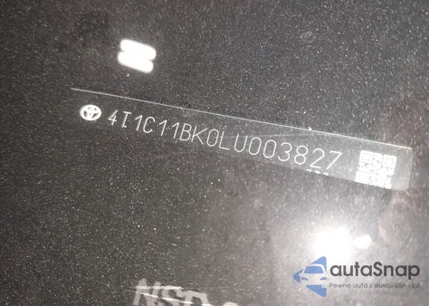 2020 Toyota Camry Le Awd from USA, damaged, VIN 4T1C11BK0LU003827